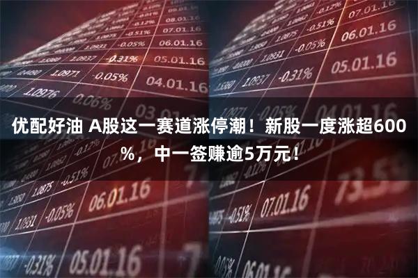 优配好油 A股这一赛道涨停潮！新股一度涨超600%，中一签赚逾5万元！